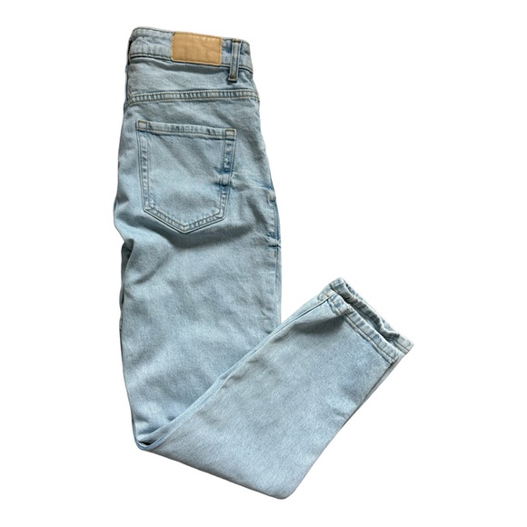 Zara Denim - Zara Mom Fit Jeans High Waist, Light Blue,‎ Slim Leg, Size 6